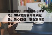 里程碑夜！法兰克福门线救险；NBA常规赛今晚刷纪录；信心回归；更衣室氛围转暖的简单介绍-半岛体育
